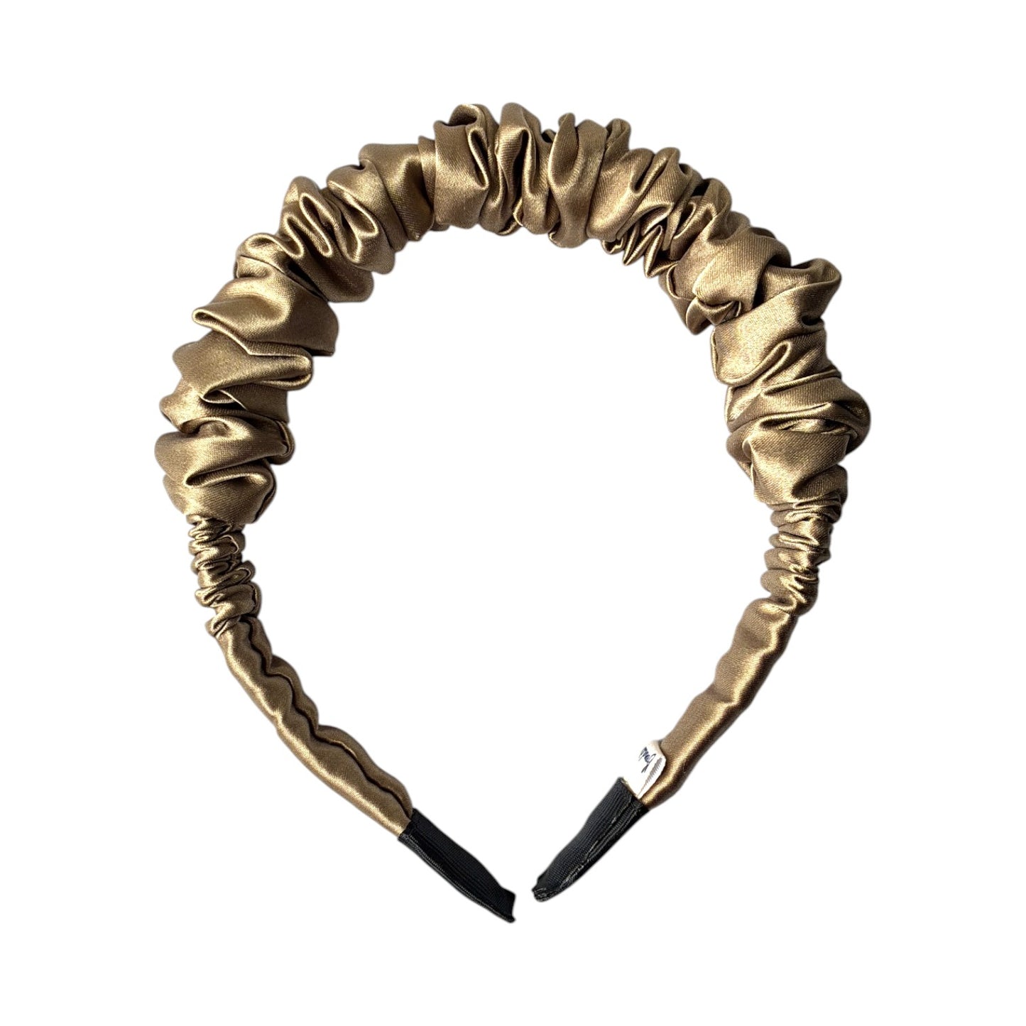 DIADEMA SATINADA SCRUNCH - CHAMPAGNE LUXE